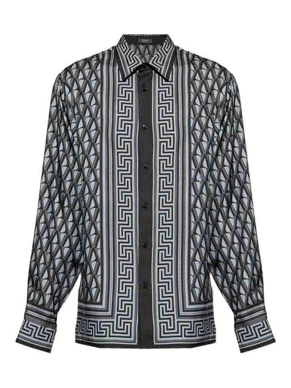 VERSACE: Camisas - Camisa - Gris
