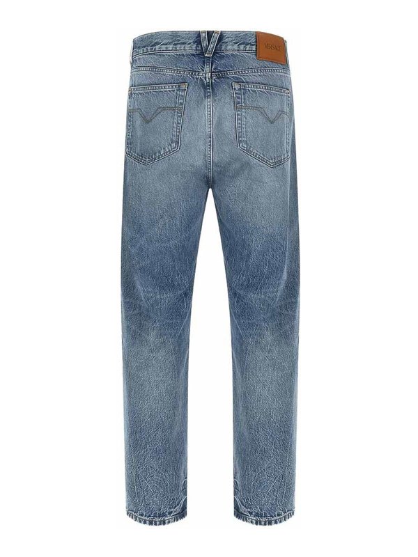 The Best Shops VERSACE: Jeans Rectos - Vaqueros Rectos - Azul