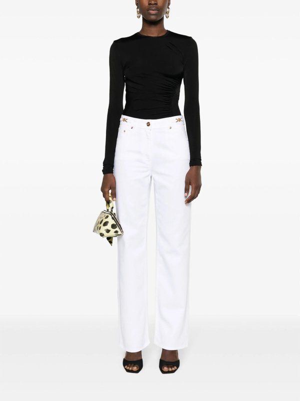 VERSACE: Jeans Rectos online - Vaqueros Rectos - Blanco