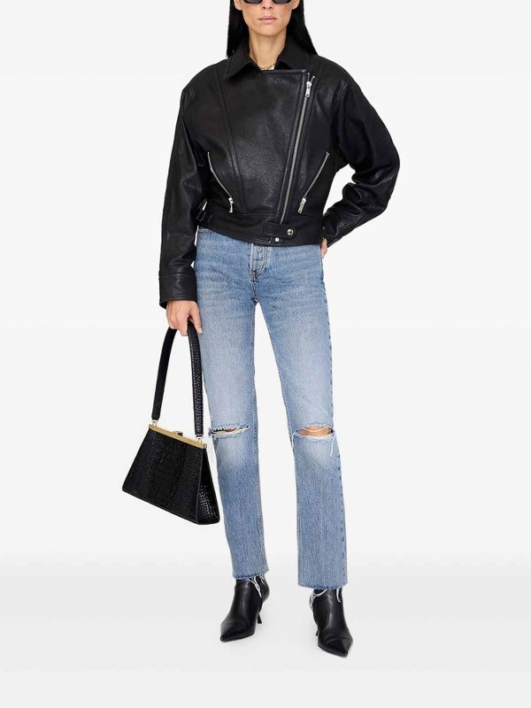 レザーコート - 黒 shop online: ANINE BING