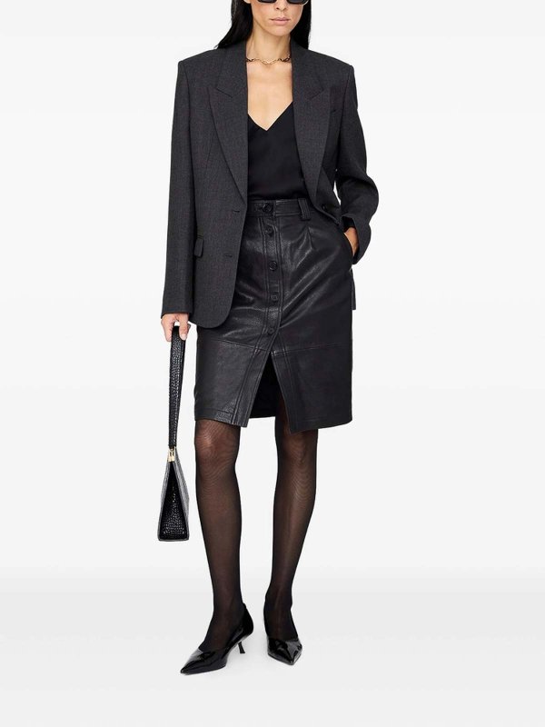 The Best Shops ANINE BING: ニーレングススカート＆ミディ丈 - 膝丈/ミディスカート - 黒