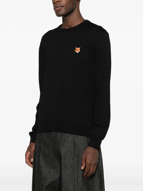 MAISON KITSUNÉ buy online クルーネック - 黒