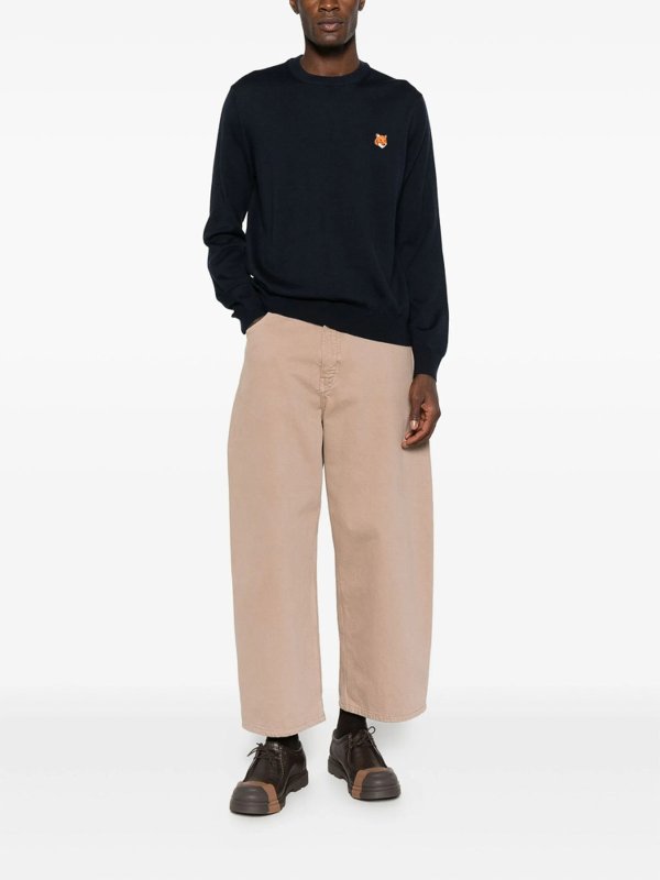 The Best Shops MAISON KITSUNÉ: クルーネック - クルーネック - 黒