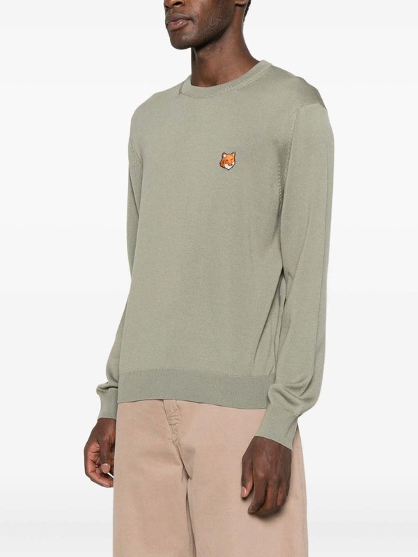 MAISON KITSUNÉ: クルーネック online - クルーネック - 緑