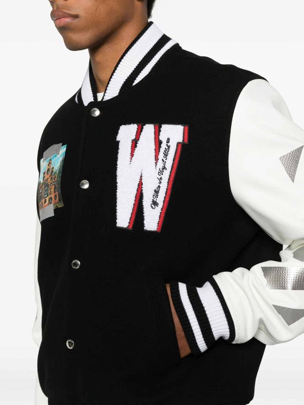 OFF-WHITE: leather coats online - Leather Outerwear