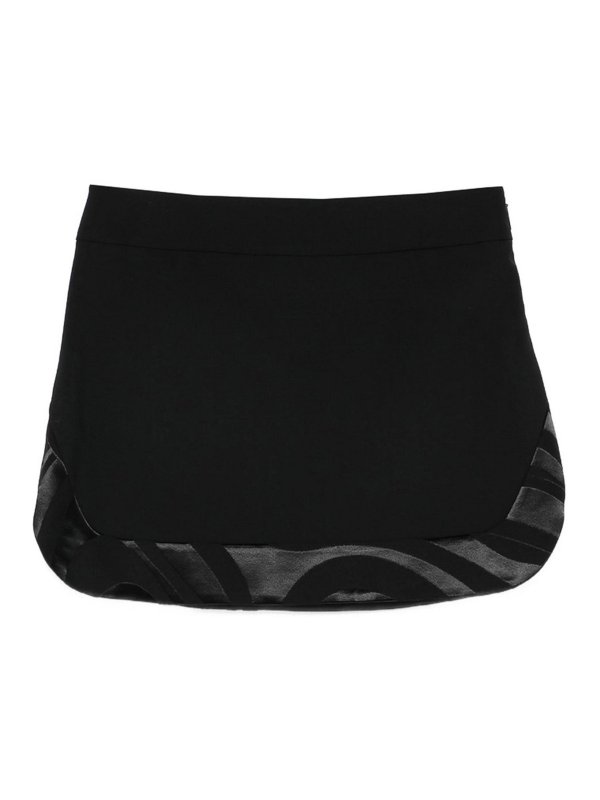 EMILIO PUCCI: ニーレングススカート＆ミディ丈 - 膝丈/ミディスカート - 黒