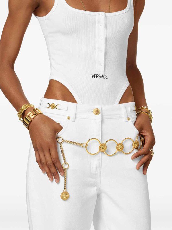 VERSACE: Handtaschen online - Shopper - Gold