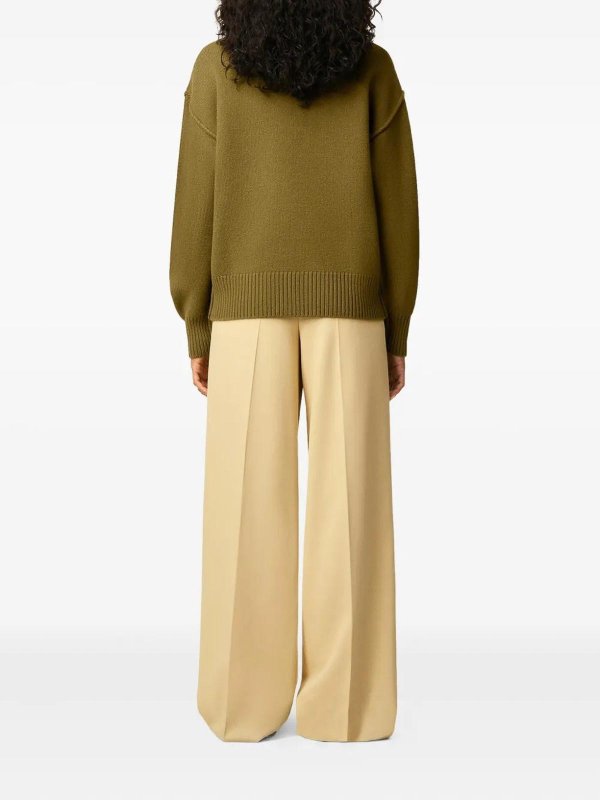 The Best Shops AMI PARIS: クルーネック - ダークグリーン