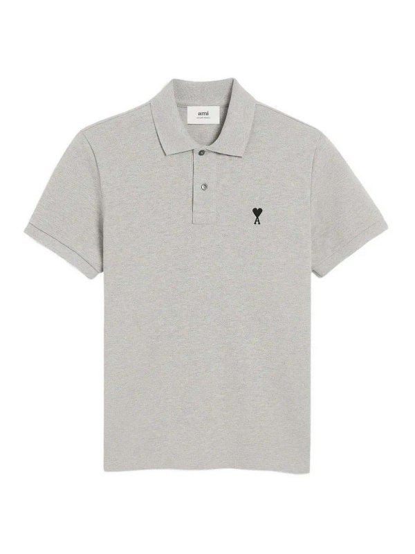 AMI PARIS: Poloshirts - Poloshirt - Hellgrau