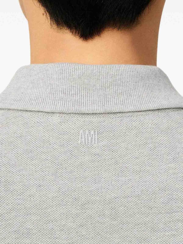 The Best Shops AMI PARIS: Poloshirt - Hellgrau