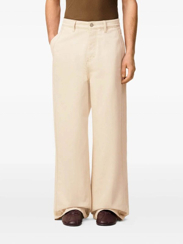 The Best Shops AMI PARIS: ストレートジーンズ - ライトベージュ