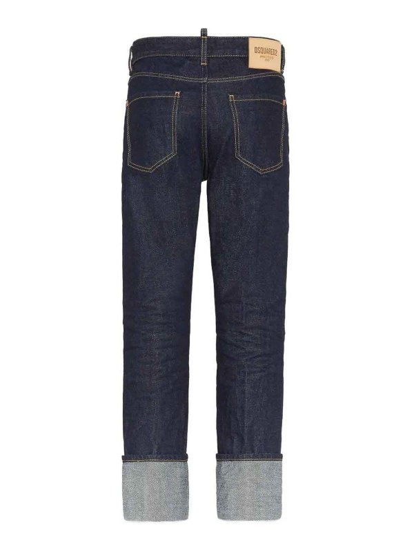 DSQUARED2: Jeans Rectos online - Vaqueros Rectos - Azul Oscuro