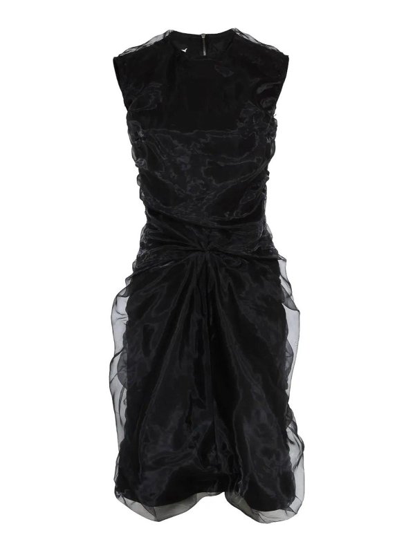 Maison Margiela: ニーレングスドレス - 膝丈ドレス - 黒