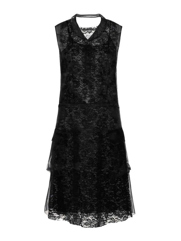 Maison Margiela: knee length dresses - Midi Dress