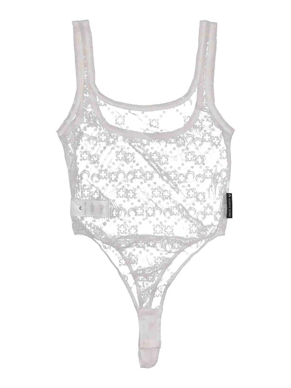 MARINE SERRE: Tops und Tank Tops - Top - Creme