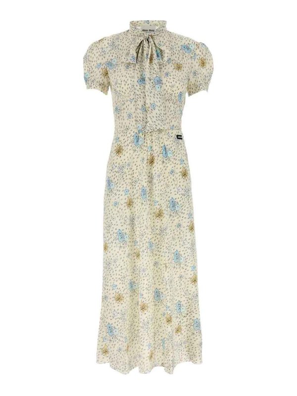 MIU MIU: knee length dresses - Cdc Campanula dresses