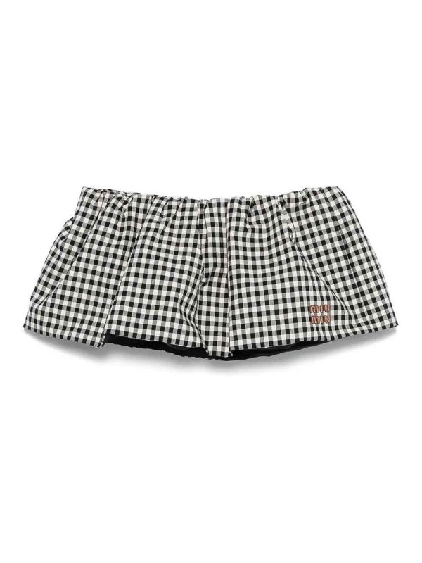 MIU MIU: Knee length skirts & Midi - Gonne Vichy