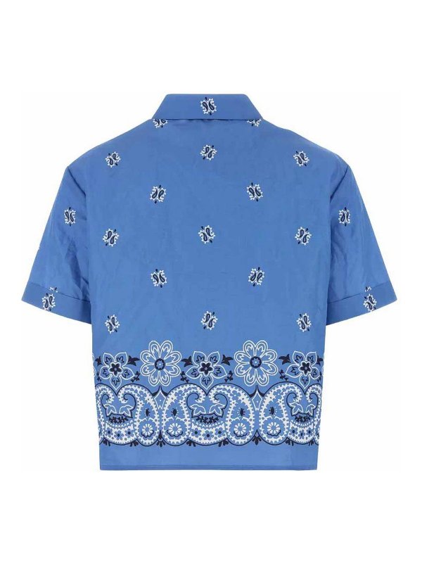 MIU MIU: shirts online - Flamed Poplin Shirts