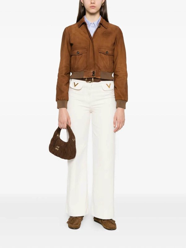 MIU MIU: leather jacket online - Leather jacket