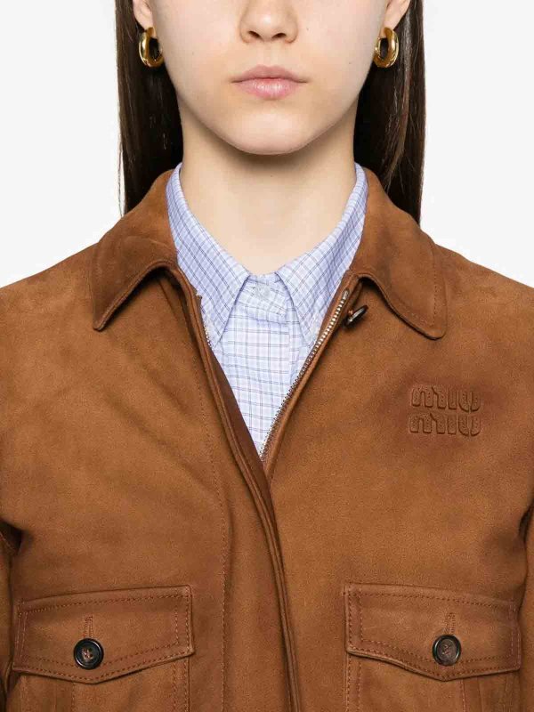 MIU MIU buy online Leather jacket