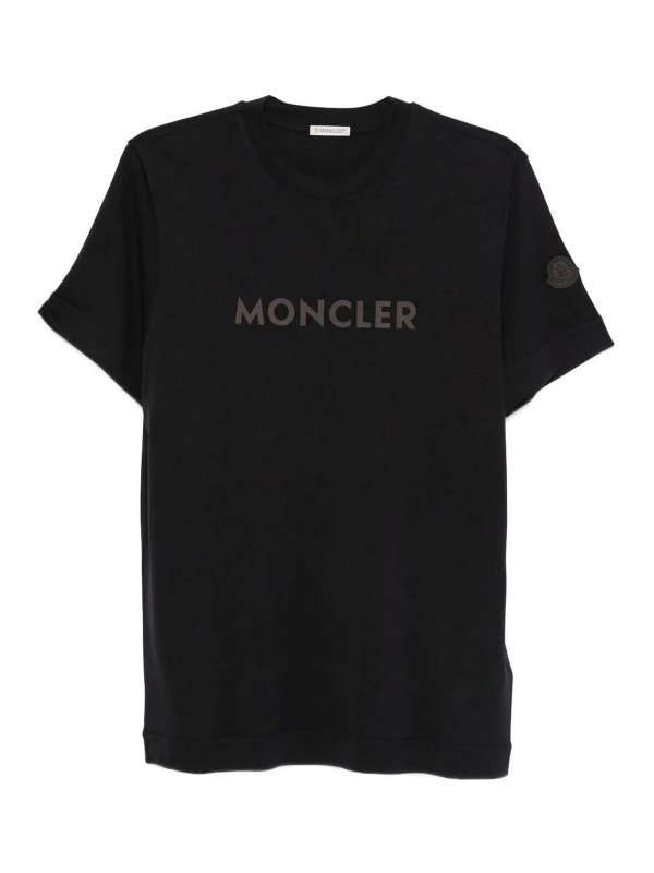 MONCLER: T-shirts - T-Shirt - Dunkelblau