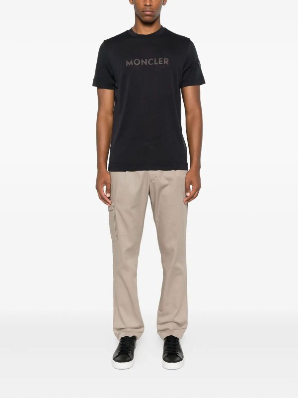 MONCLER: T-shirts online - T-Shirt - Dunkelblau