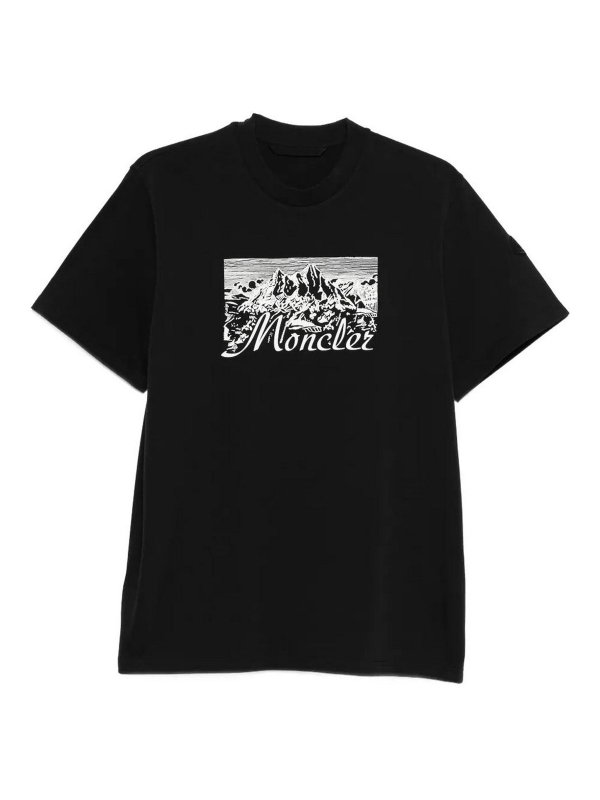MONCLER: Camisetas - Camiseta - Negro
