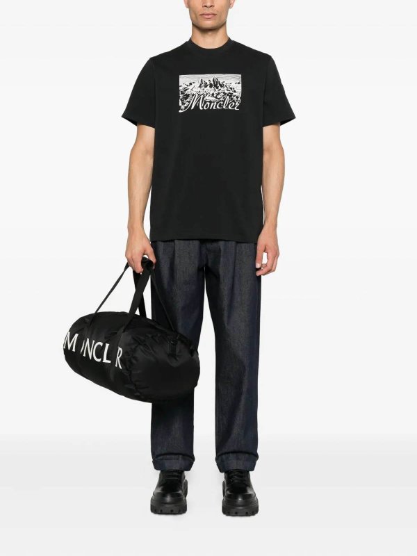 MONCLER: Camisetas online - Camiseta - Negro
