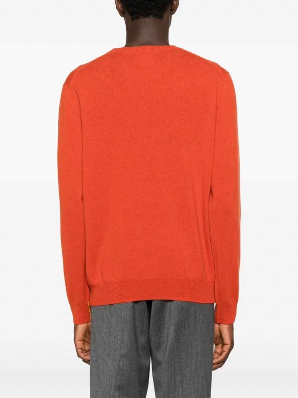 クルーネック - オレンジ shop online: PAUL SMITH