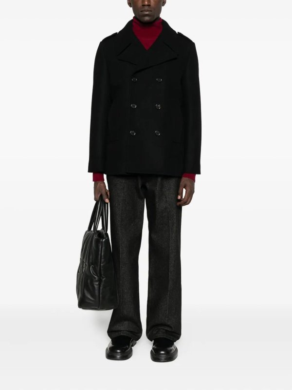 SAINT LAURENT: knee length coats online - Manteau M42I Retouche Army Feu