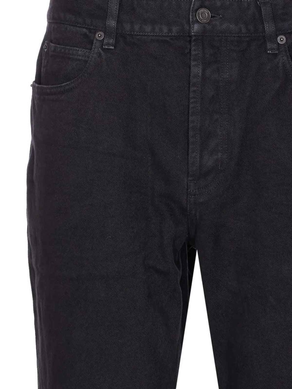 The Best Shops SAINT LAURENT: straight leg jeans - Loulou Jeans Superghibli Garz