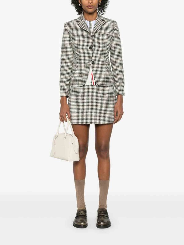 THOM BROWNE: Abrigos semilargos online - Abrigo Midi - Blanco