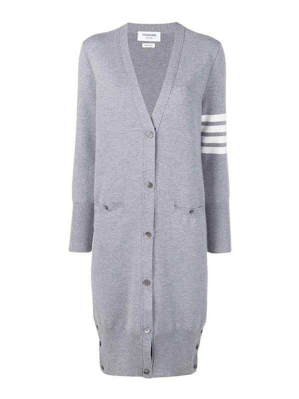 THOM BROWNE: Cárdigans - Cárdigan - Gris
