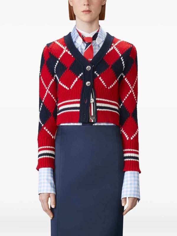 The Best Shops THOM BROWNE: カーディガン - カーディガン - 赤