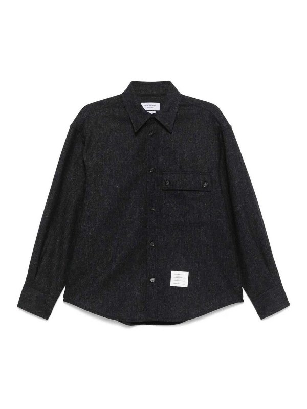 THOM BROWNE: Hemden - Hemd - Dunkelblau