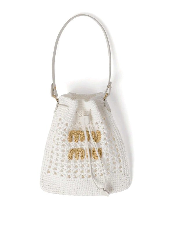 MIU MIU: Bucket bags - Crochet Net Bag