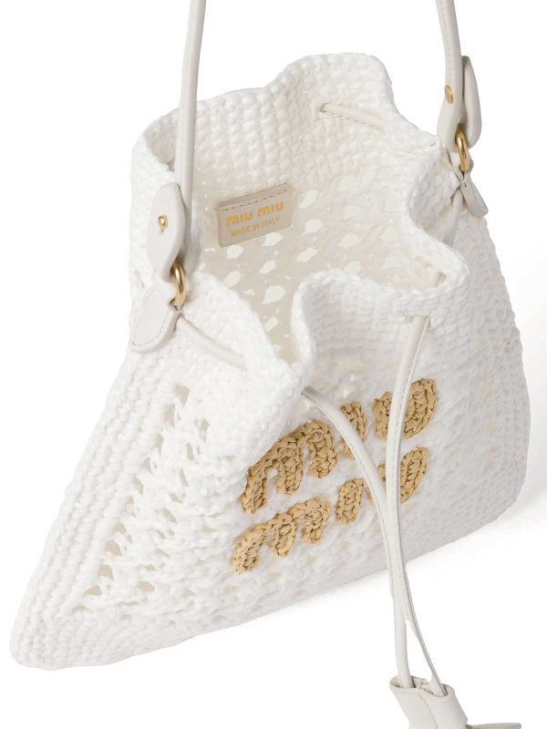 Crochet Net Bag shop online: MIU MIU