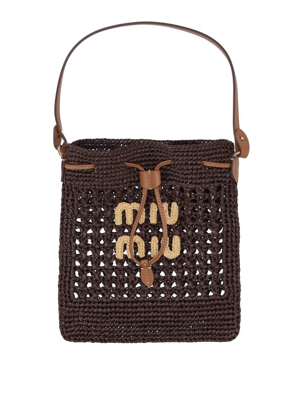 MIU MIU: Bucket bags - Crochet Net Bag