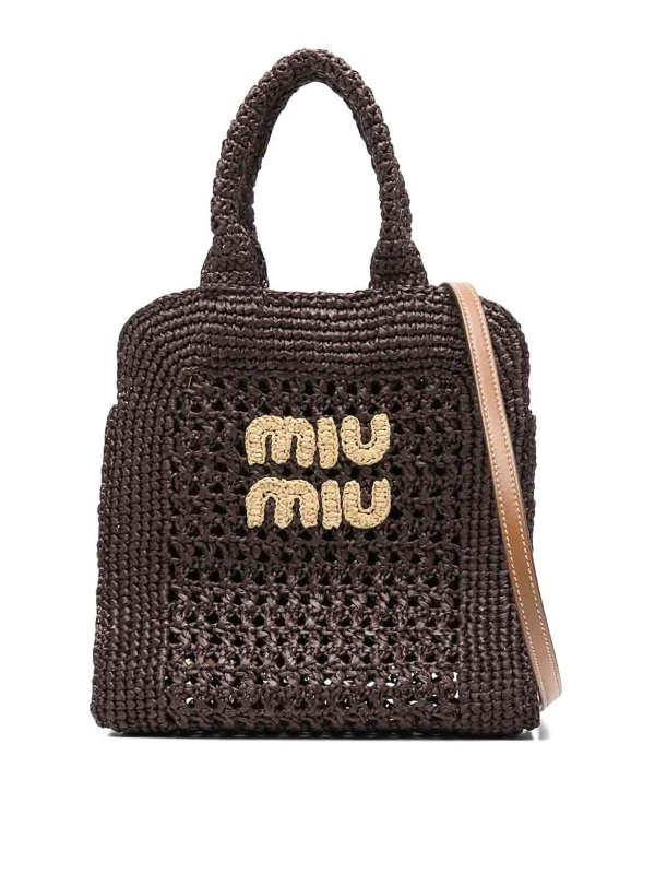 MIU MIU: Bucket bags - Crochet Net Bags