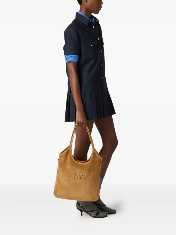 MIU MIU: totes bags online - Shopping Camoscio