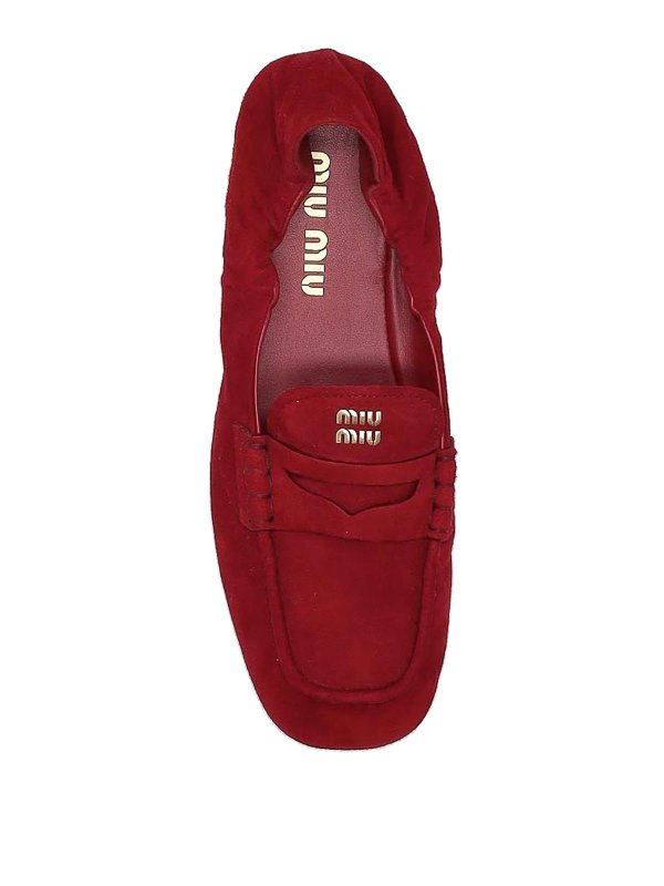 The Best Shops MIU MIU: Loafers & Slippers - Suede moccasins