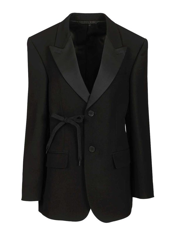 BALENCIAGA: テーラードジャケット - テーラードジャケット - 黒