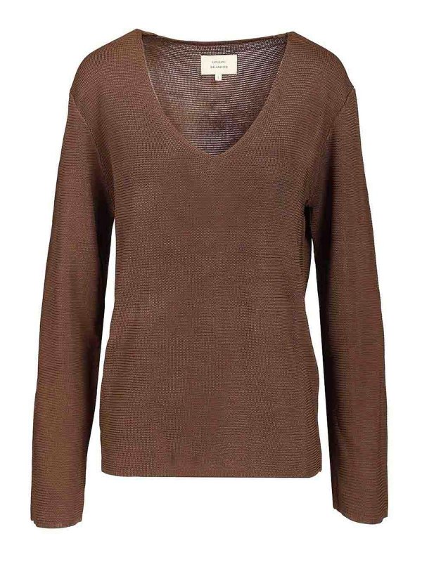 LOULOU STUDIO: v necks - V-Neck Sweater