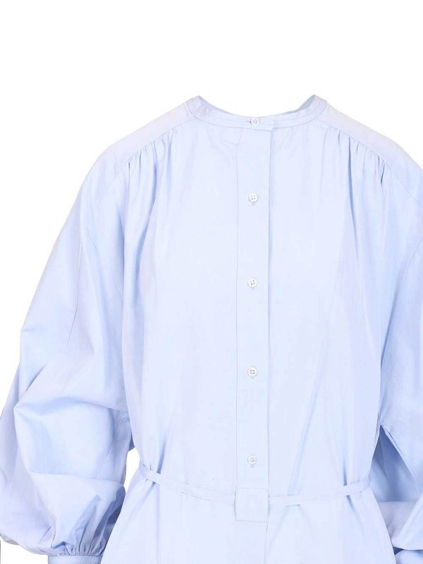 膝丈ドレス - ライトブルー shop online: LOULOU STUDIO