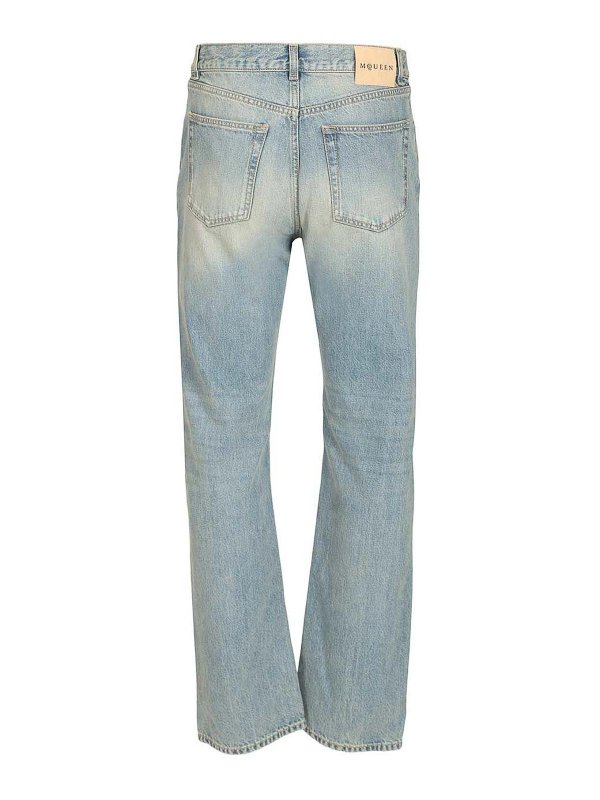 ALEXANDER MCQUEEN: ストレートジーンズ online - ストレートジーンズ - ライトブルー
