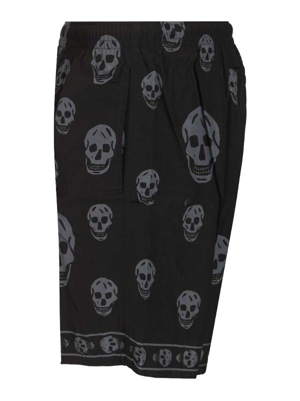 The Best Shops ALEXANDER MCQUEEN: Swim shorts & swimming trunks - Swim Shorts With Skull Motif
