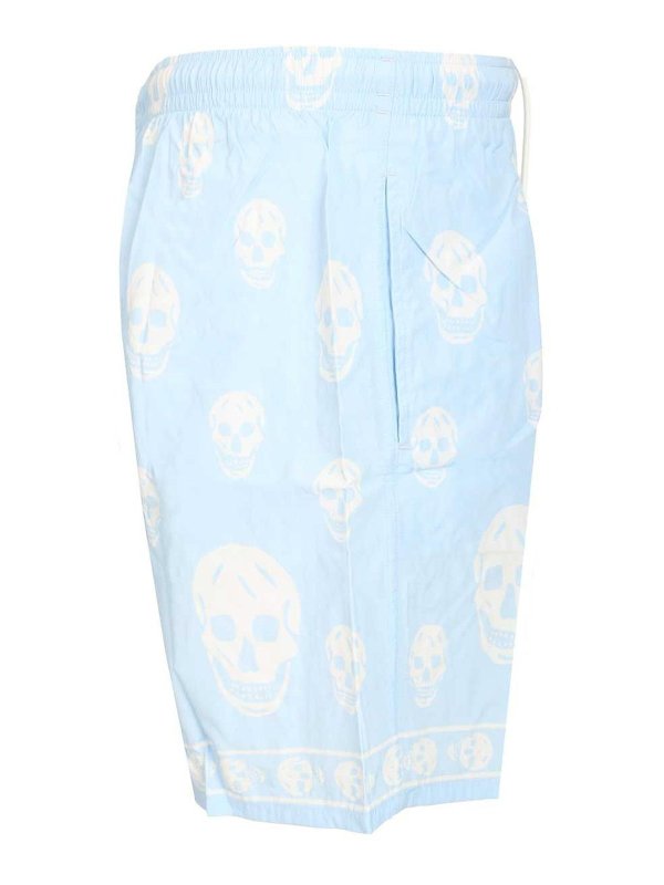 The Best Shops ALEXANDER MCQUEEN: Badeanzüge und Badehosen - Badehose - Hellblau