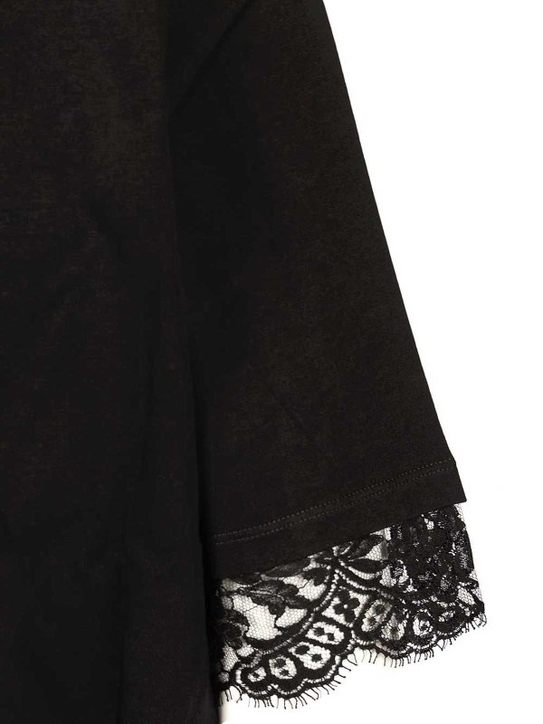 Cotton T-Shirt With Lace Replica 
online: ALEXANDER MCQUEEN