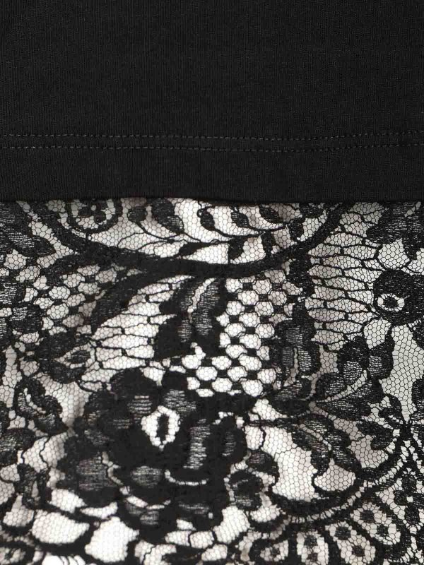 ALEXANDER MCQUEEN buy online Cotton T-Shirt With Lace
