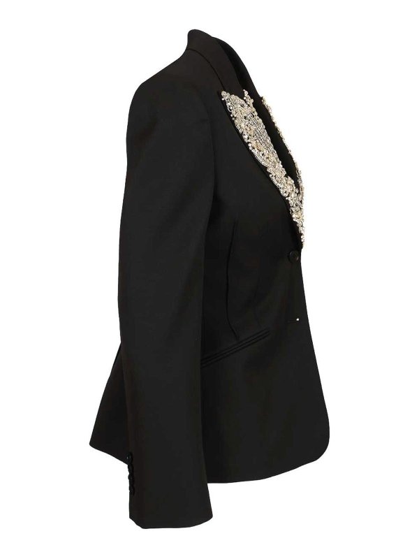 The Best Shops ALEXANDER MCQUEEN: blazers - Single-Breasted Jacket